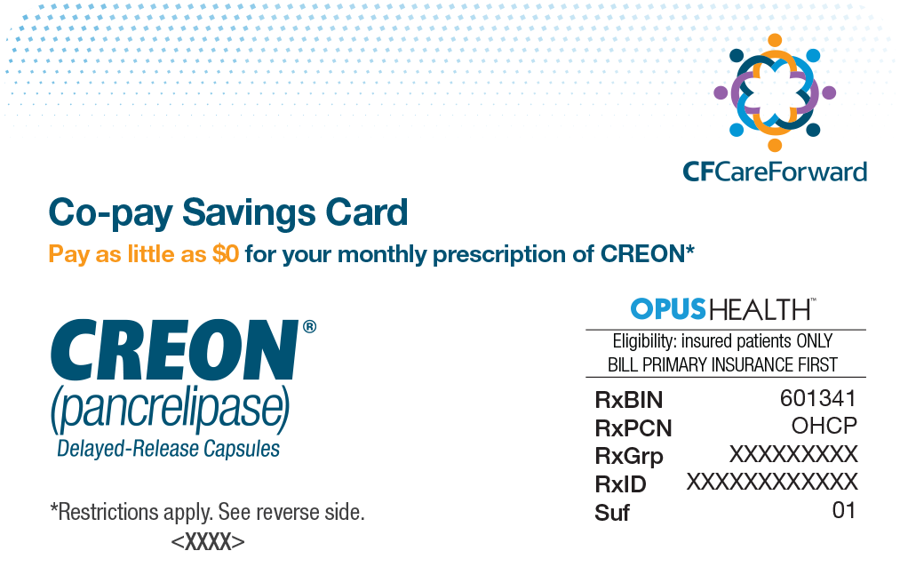 CREON® (pancrelipase) Savings Card.